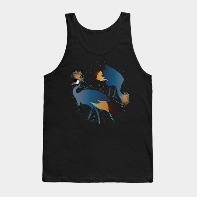 blue crane birds Tank Top by Express Yourself everyday